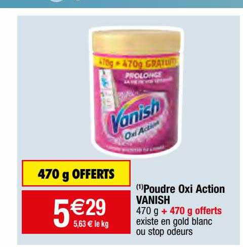 poudre oxi action vanish