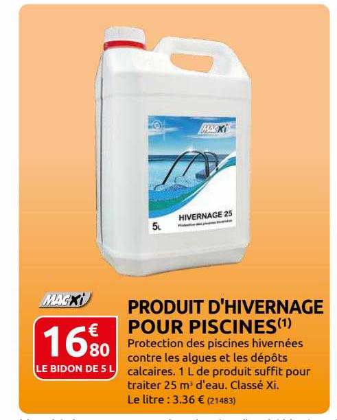 produit d'hivernage pour piscines
