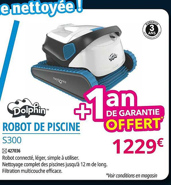 robot de piscine s300 dolphin