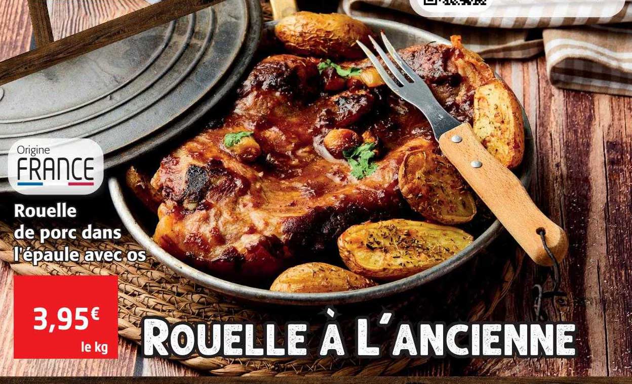 rouelle de porc dans l'épaule avec os