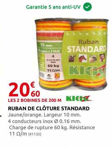 ruban de clôture standad kidoz
