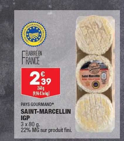 saint-marcellin igp pays gourmand