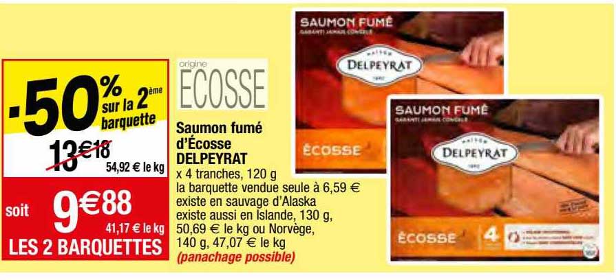 saumon fumé d'écosse delpeyrat