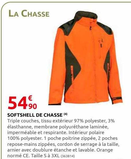 softshell de chasse