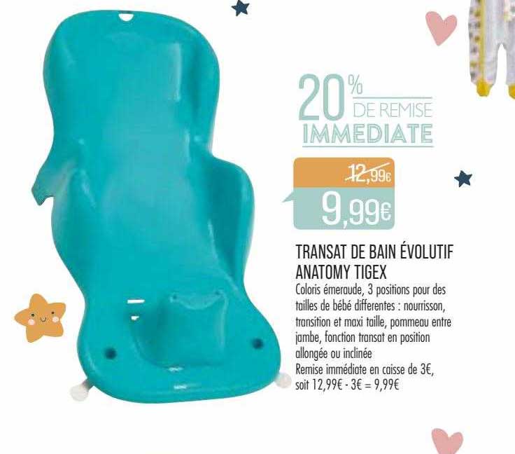 transat de bain évolutif anatomy tigex