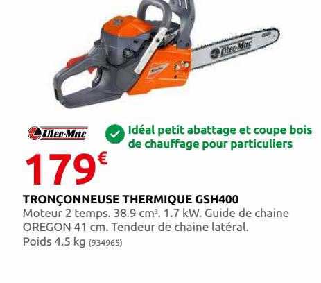 tronçonneuse thermique gsh400 oleo-mac