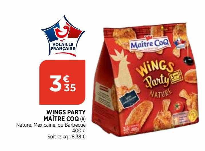 Wings Party Maître Coq