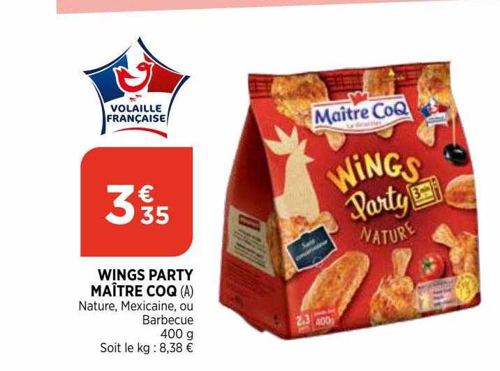 wings party maître coq