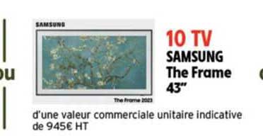 10 Tv Samsung The Frame 43"