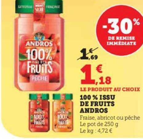 100% issu de fruits andros
