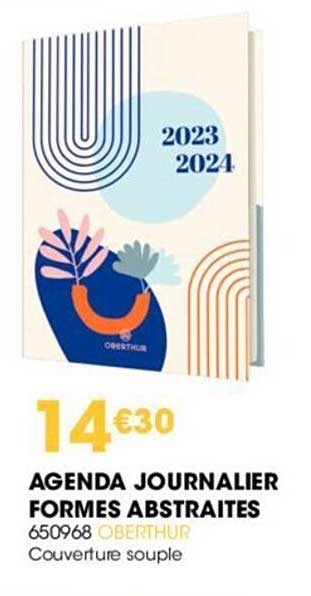 Agenda Journalier Formes Abstraites