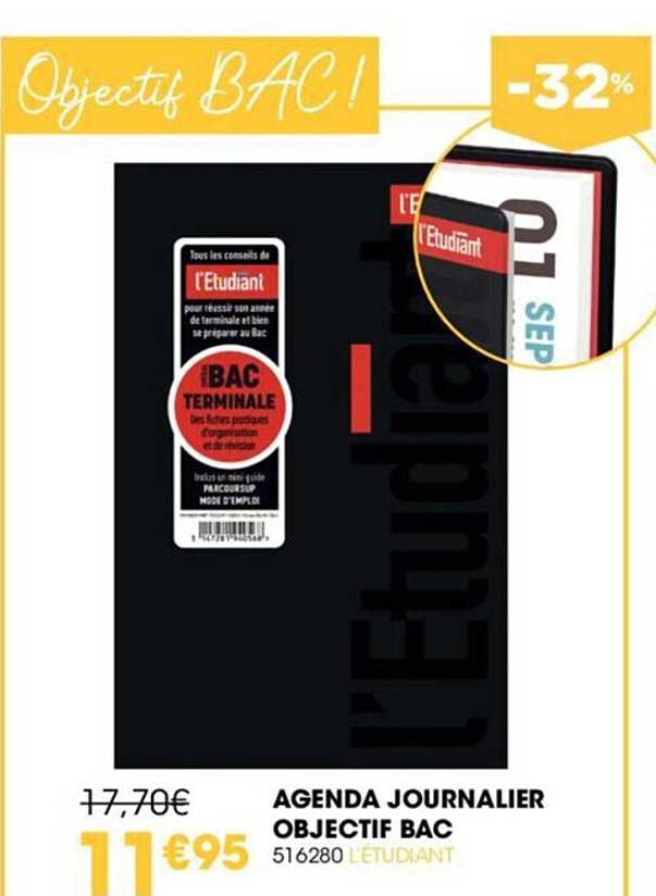 agenda journalier objectif bac