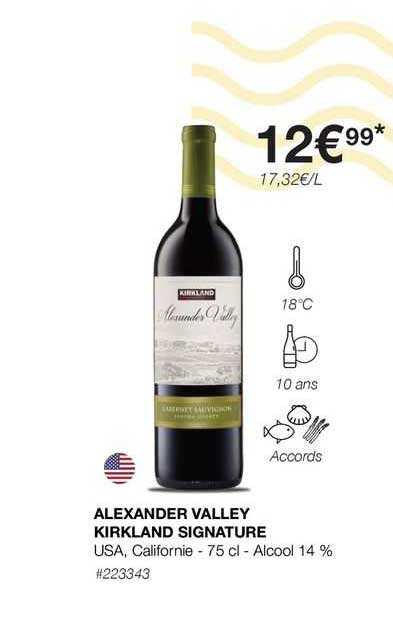 alexander valley kirkland signature