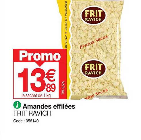amandes effilées frit ravich