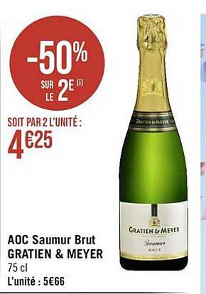 aoc saumur brut gratien & meyer