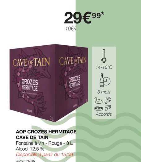 aop crozes hermitage cave de tain