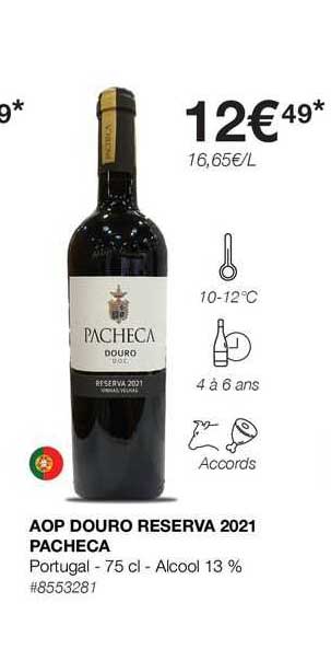 aop douro reserva 2021 pacheca