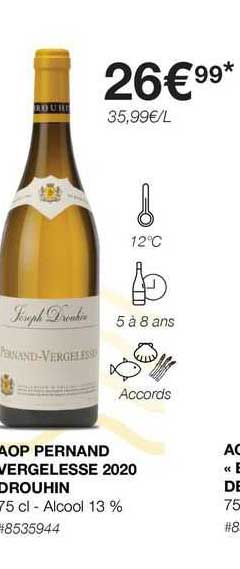 aop pernand vergelesse 2020 drouhin