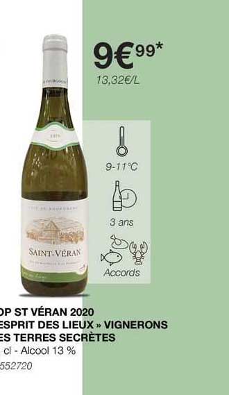 aop st véran 2020 «esprit des lieux» vignerons des terres secrètes