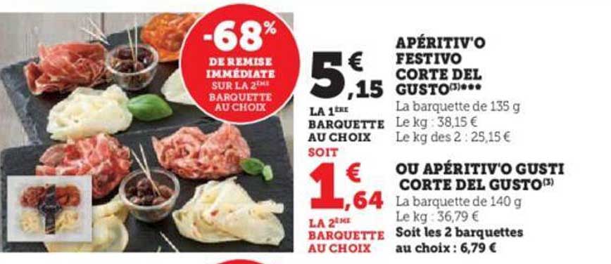 apéritiv'o festivo corte del gusto ou apéritiv'o gusti corte del gusto