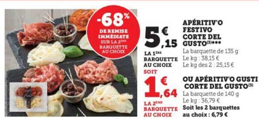 apéritiv'o festivo corte del gusto ou apéritiv'o gusti corte del gusto