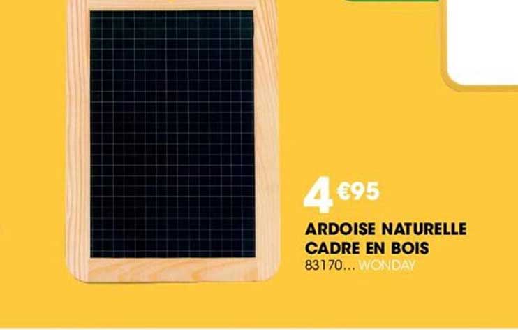 Ardoise Naturelle Cadre En Bois Wonday
