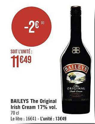 baileys the original irish cream 17% vol.