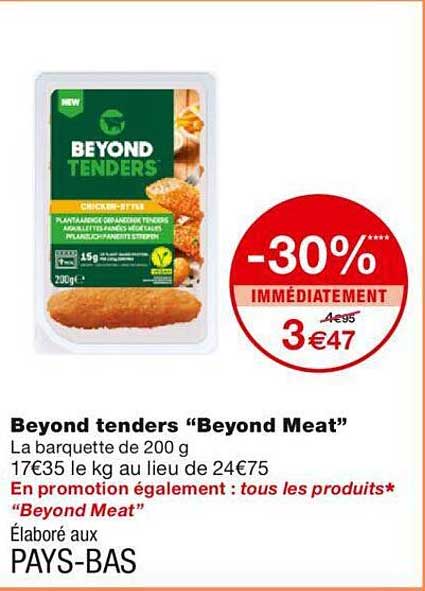 beyond tenders "beyond meat"