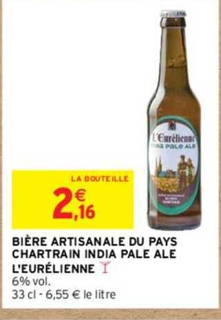 bière artisanale du pays chartrain india pale ale l'eurélienne