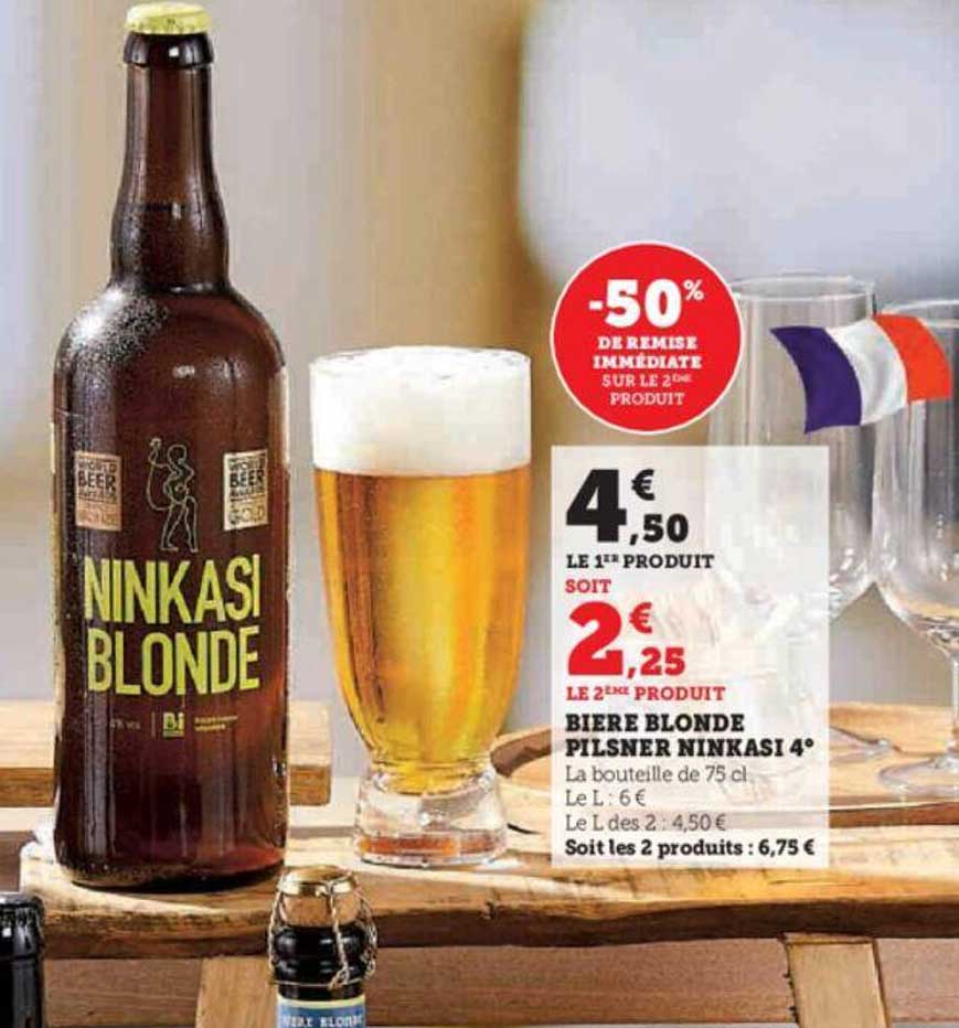 bière blodne pilsner ninkasi 4°