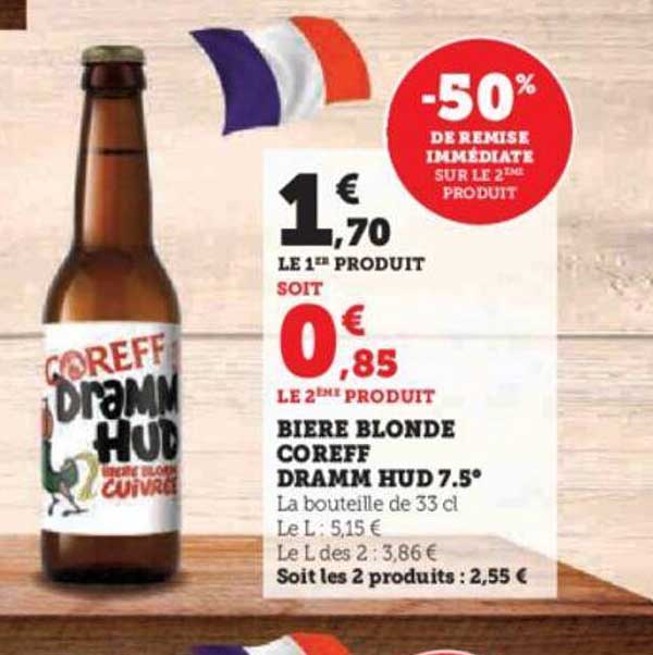 bière blonde coreff dramm hud 7.5°