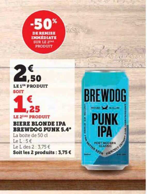 bière blonde ipa brewdog punk 5.4°