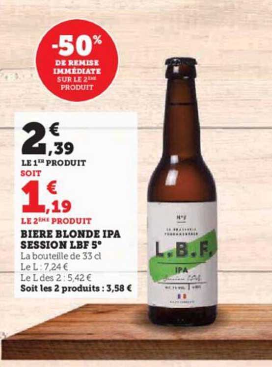 bière blonde ipa session lbf 5°