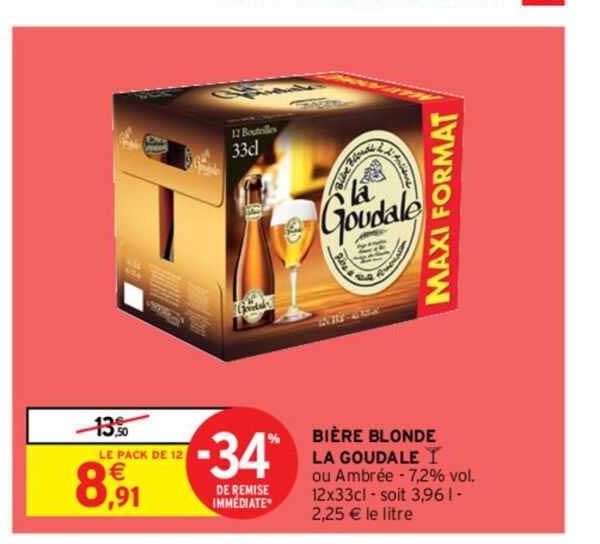 Bière Blonde La Goudale