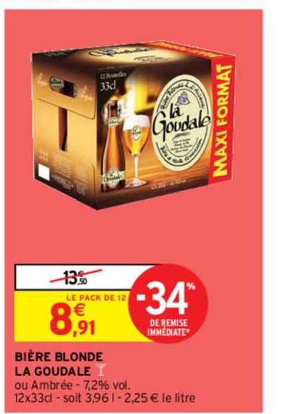 Bière Blonde La Goudale