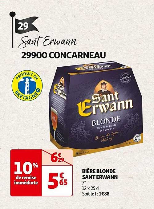 bière blonde sant erwann