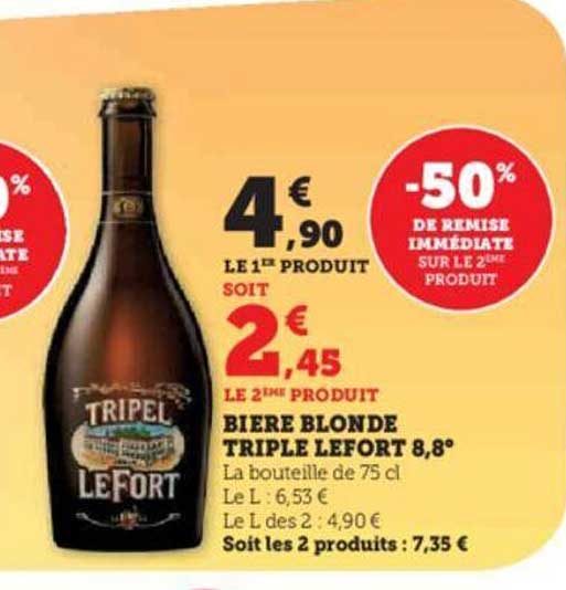 Bière Blonde Triple Lefort 8,8°