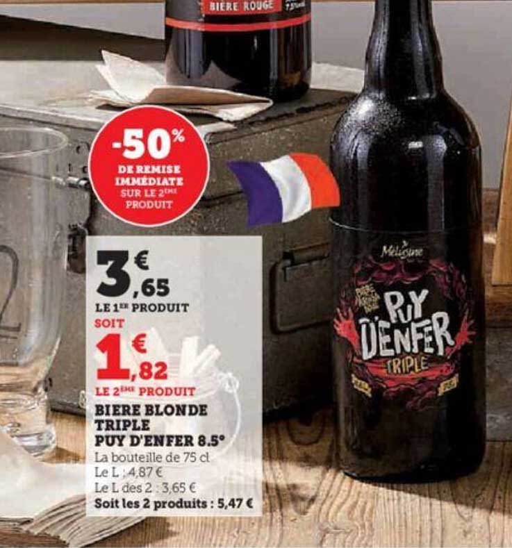 bière blonde triple puy d'enfer 8.5°