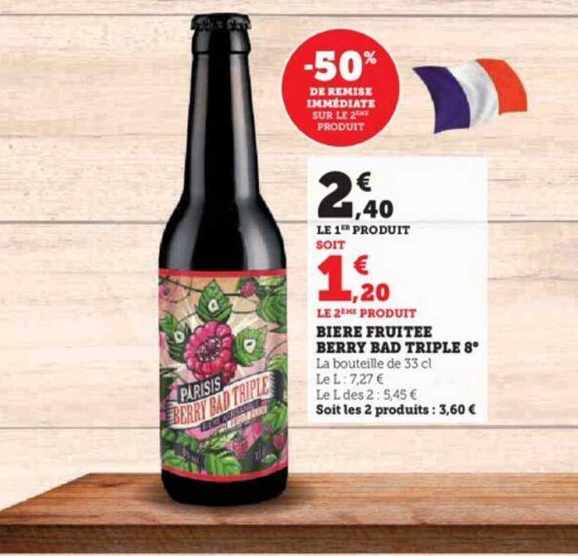 bière fruitée berry bad triple 8°