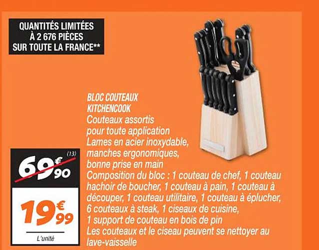 Bloc Couteaux Kitchencook