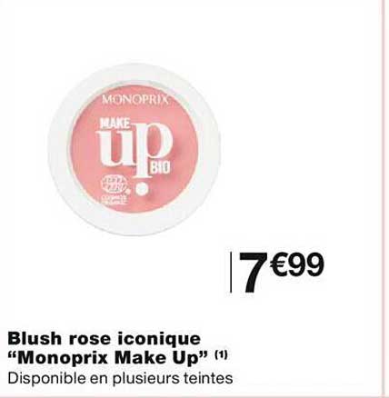 blush rose iconique "monoprix make up"