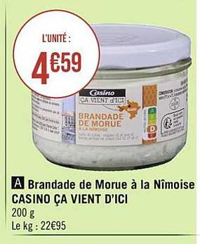 brandade de morue à la nîmoise casino ça vient d'ici