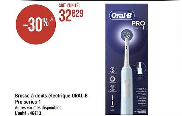 brosse à dents électrique oral-b pro series 1