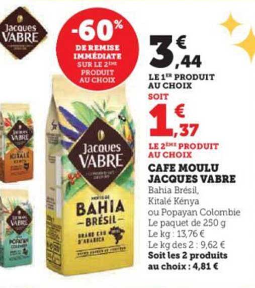 café moulu jacques vabre