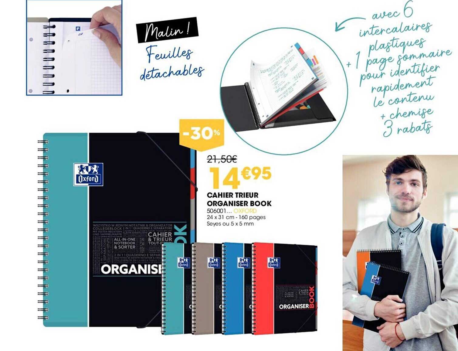 Cahier Trieur Organiser Book Oxford