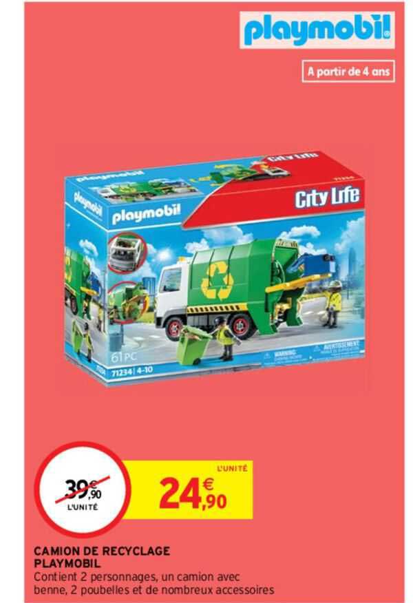 camion de recyclage playmobil