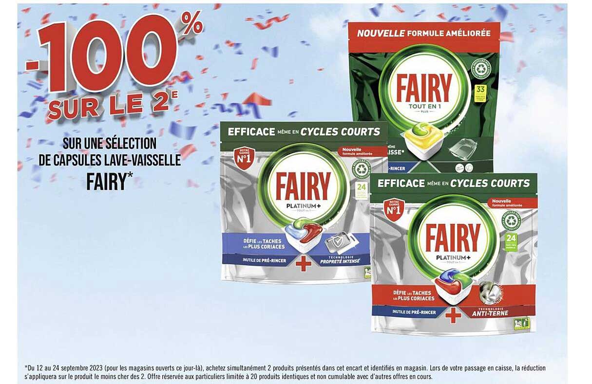 Capsules Lave-vaisselle Fairy