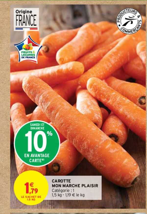 carotte mon marché plaisir