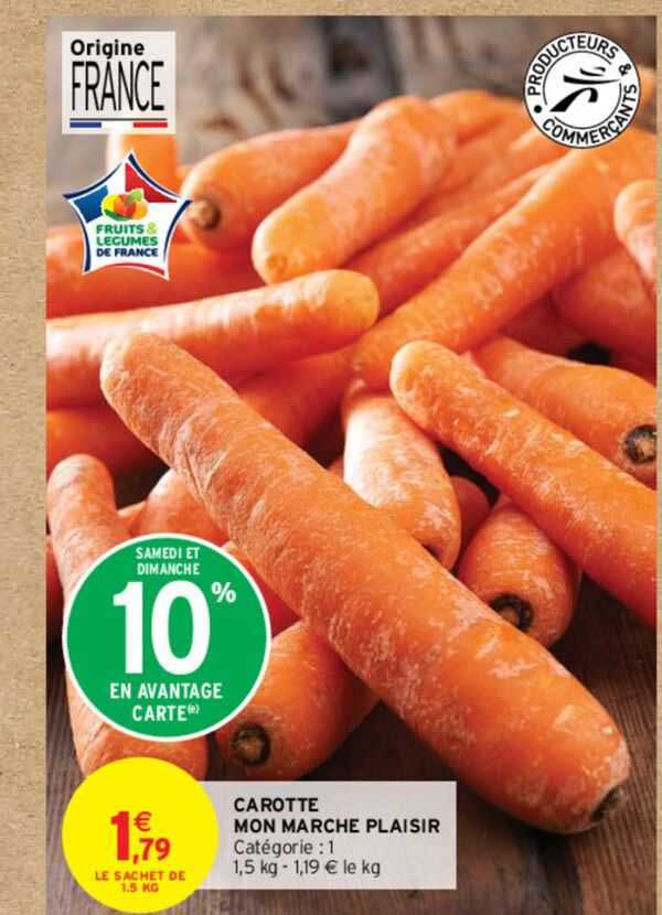 carotte mon marché plaisir