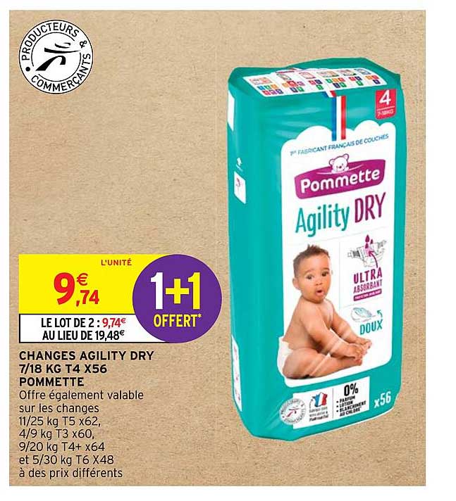 changes agility dry 7/18 kg t4 x56 pommette